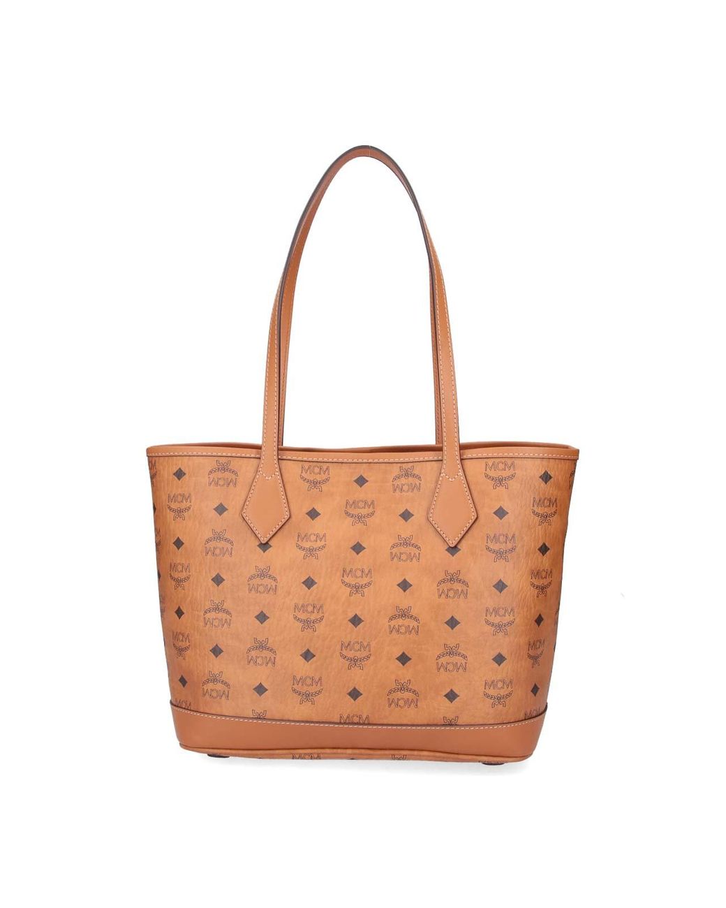 MCM Orange Liz Tote Bag