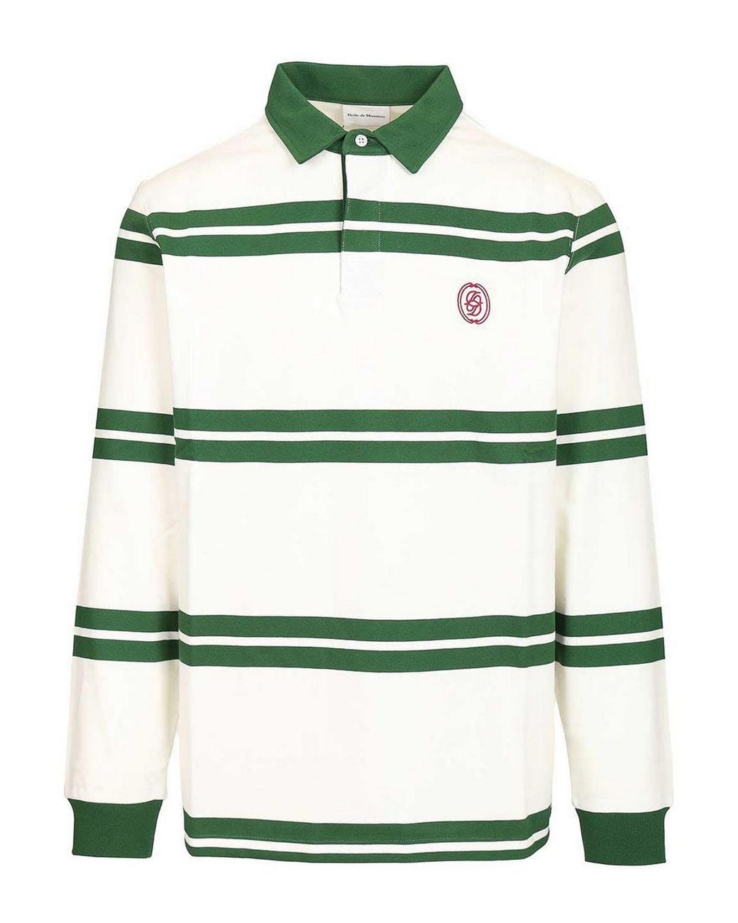 Drole de Monsieur Green D Mirror Striped Polo for men