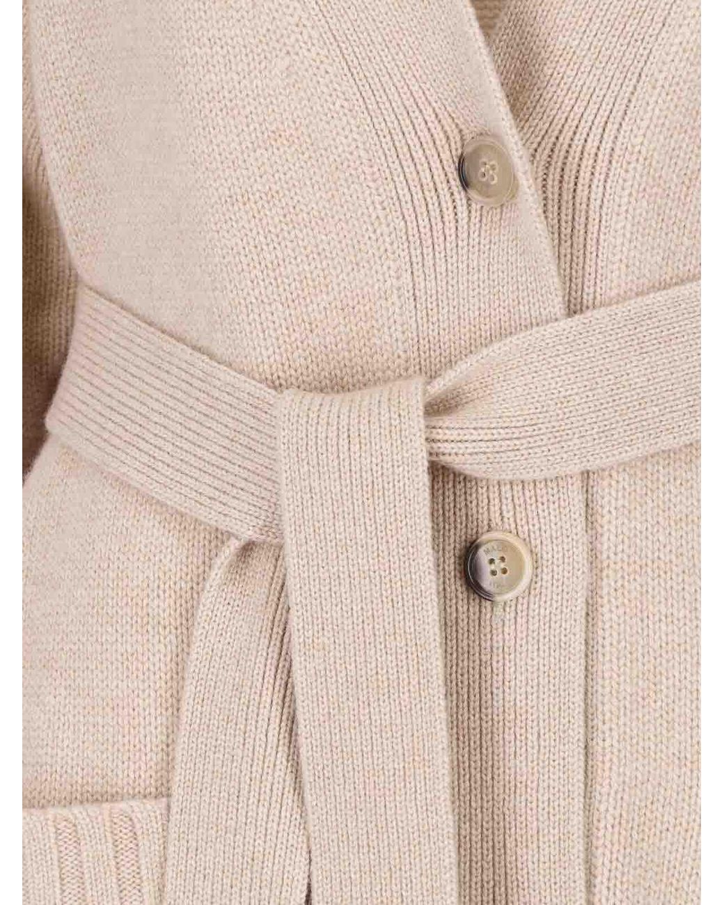 Malo Natural Maxi Cashmere Cardigan