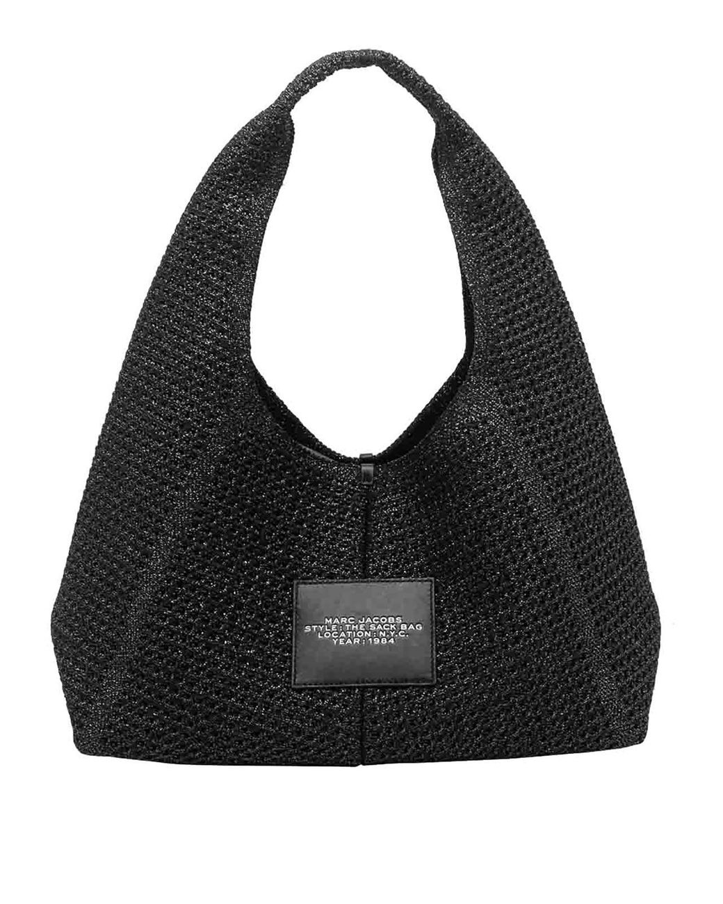 Marc Jacobs Black Onyx The Crochet Sack Bag