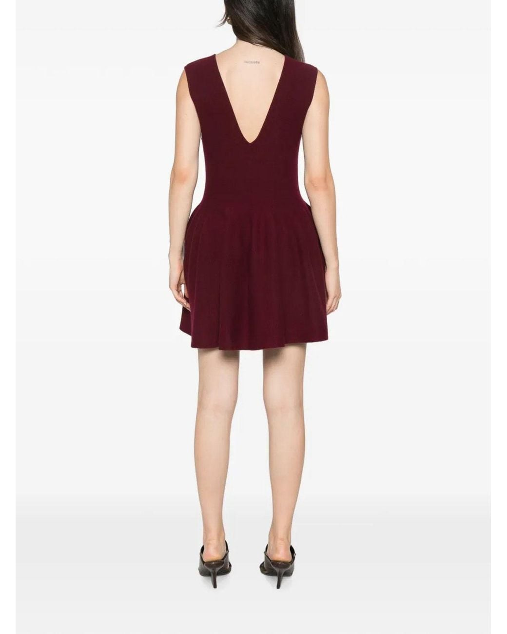 Lisa Yang Red Knit Mini Dress