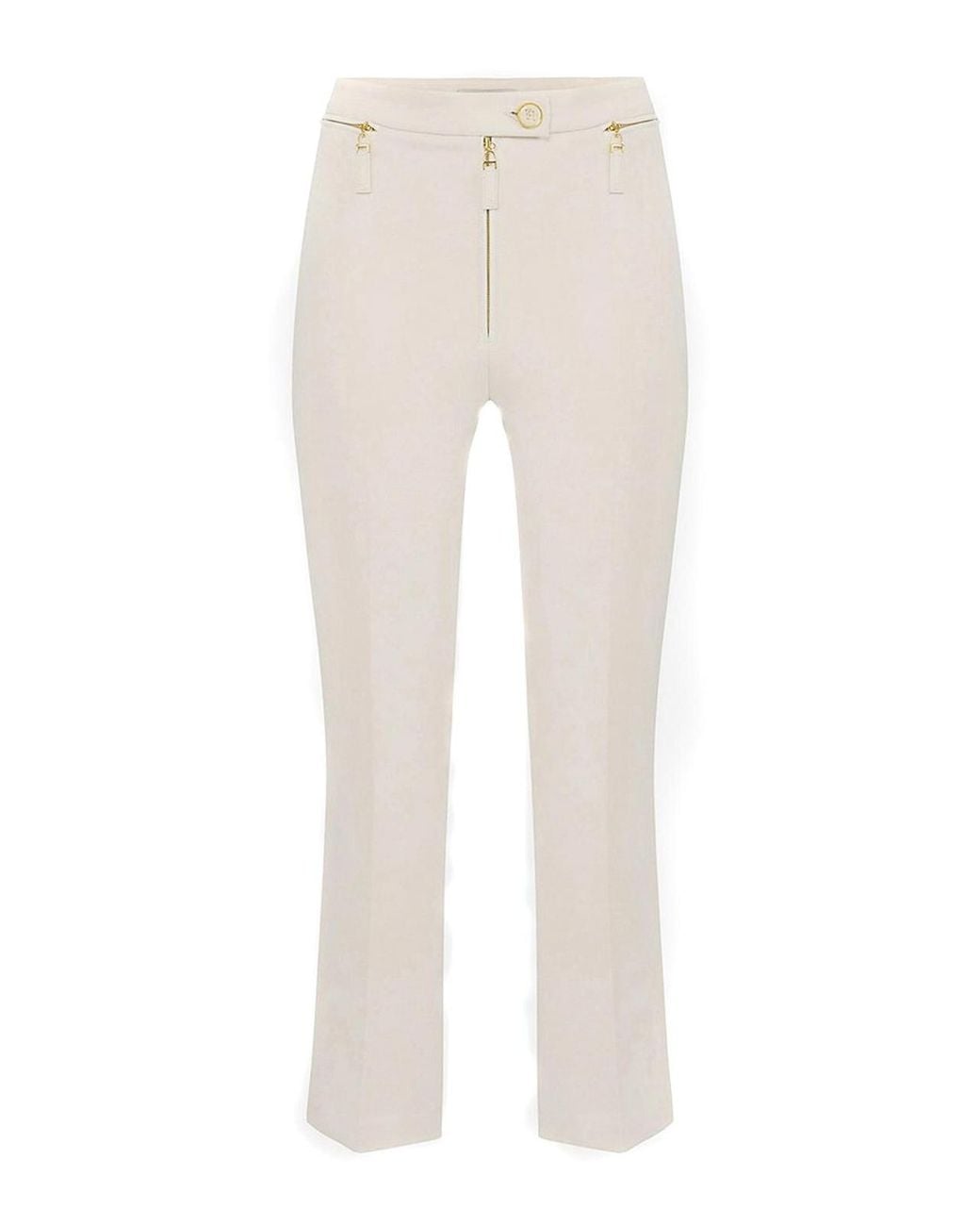 Elisabetta Franchi White Trousers