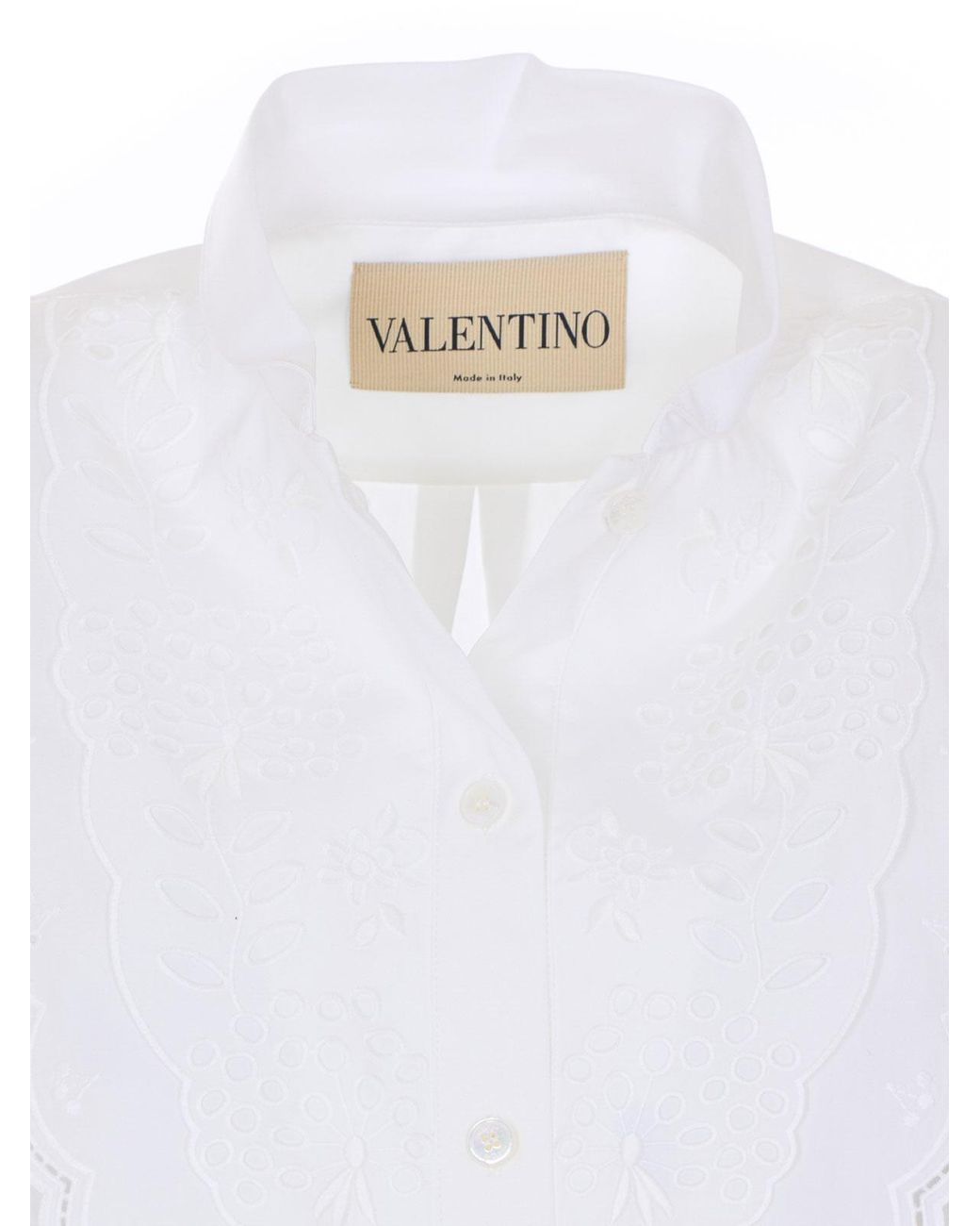 Valentino Garavani White Embroidered Shirt