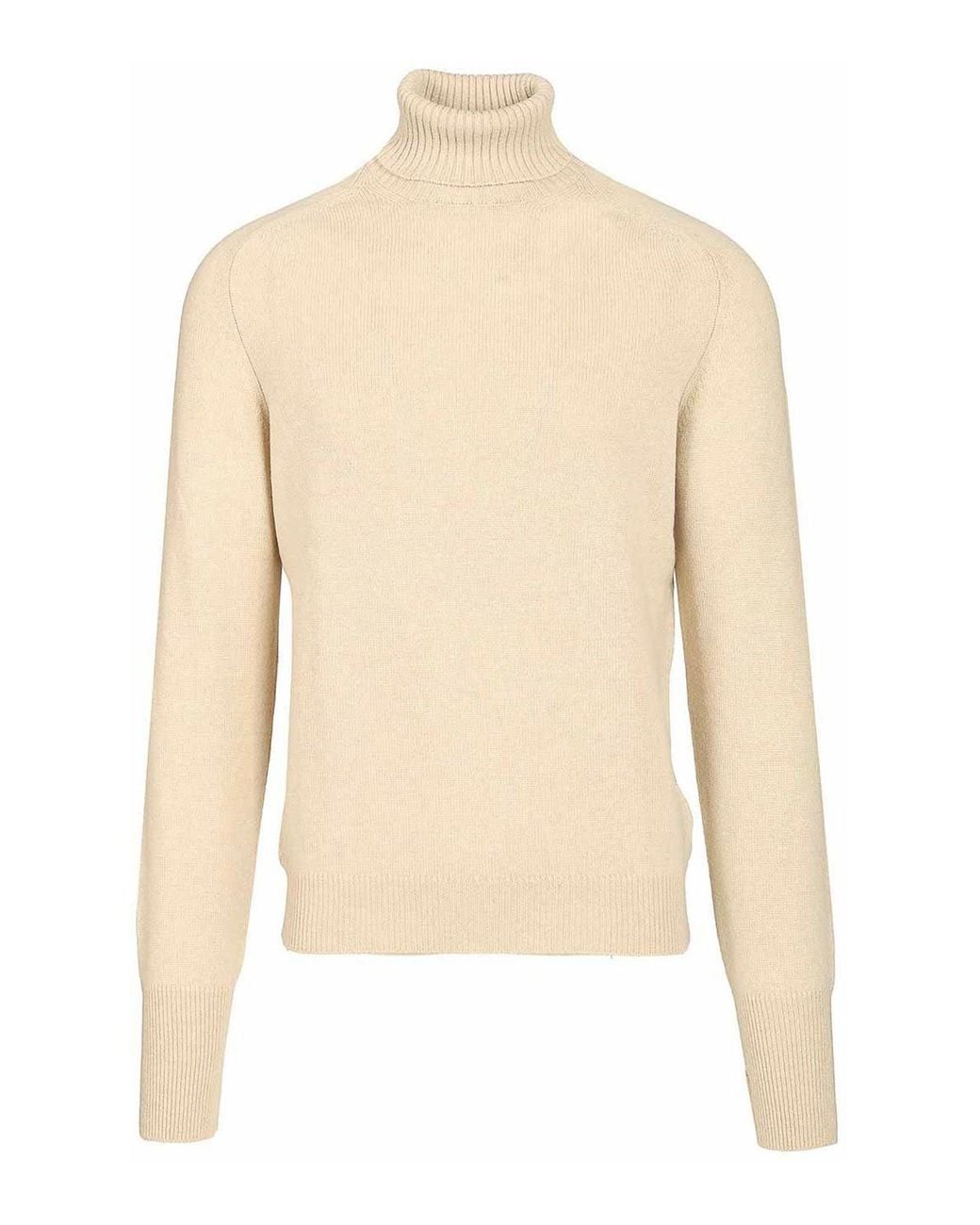 Fedeli Natural High Neck Sweater for men