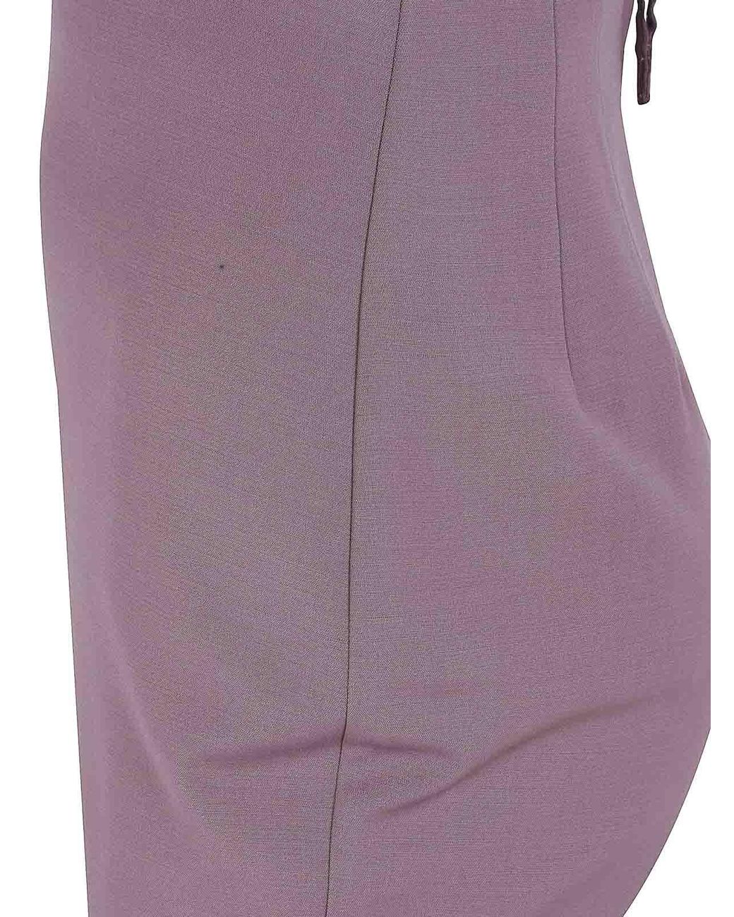 Rick Owens Purple Dirt Pillar Skirt