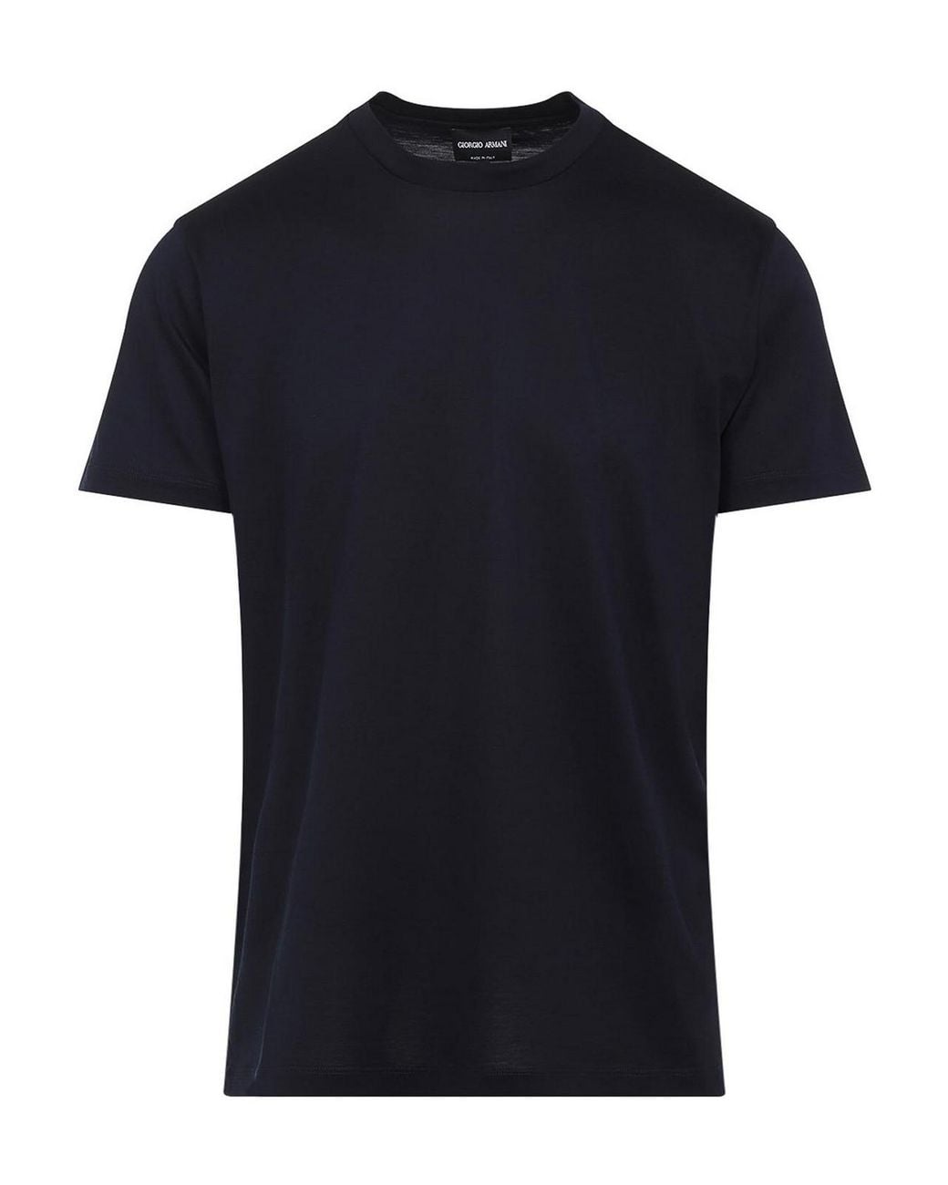 Giorgio Armani Black Silk T-Shirt for men