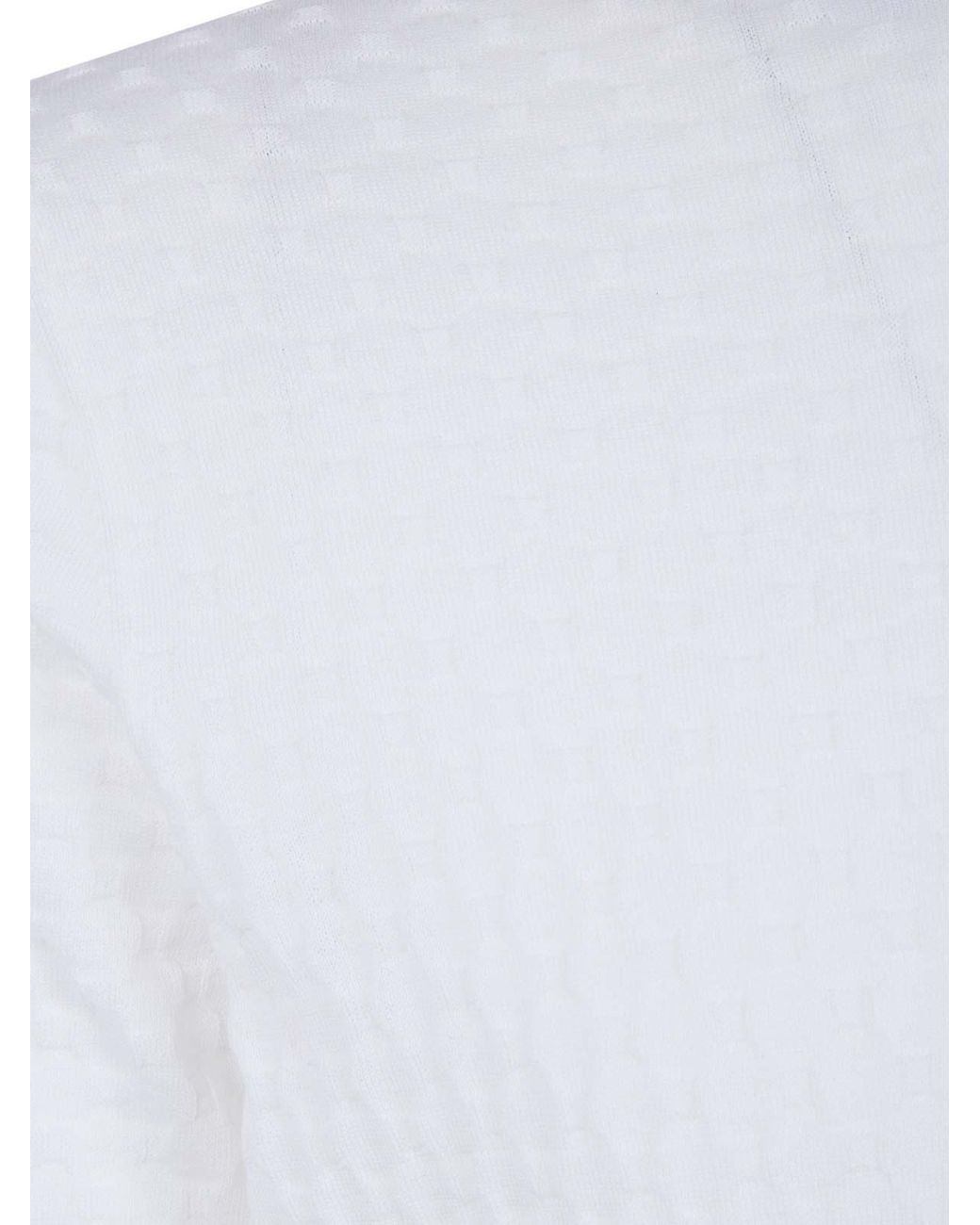 FILIPPO DE LAURENTIIS White Short Sleeves Round Neck Sweater for men