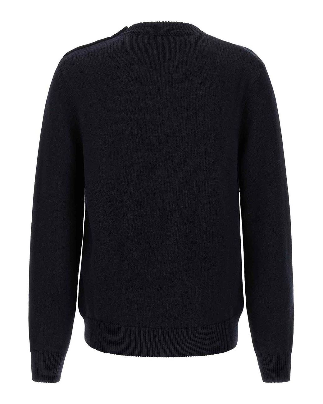 Dolce & Gabbana Blue Embroidered Coat Of Arms Jumper for men