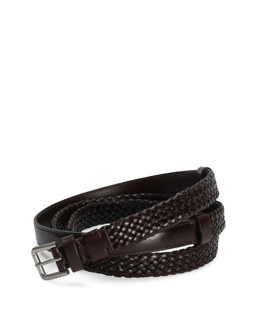 Dolce & Gabbana White Belt With Braided Design for men