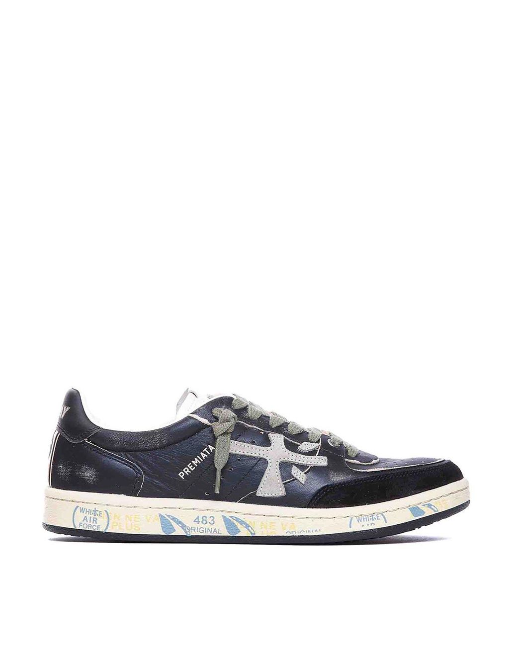 Premiata White Bsktclay 6909 Sneakers for men