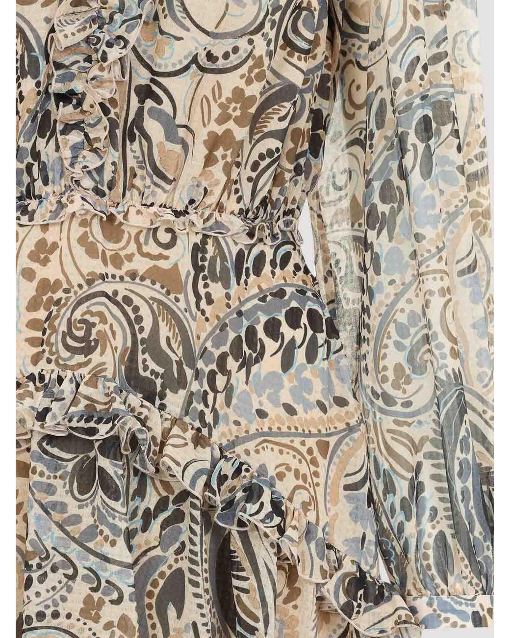 Robe Courte Etro en coloris Natural