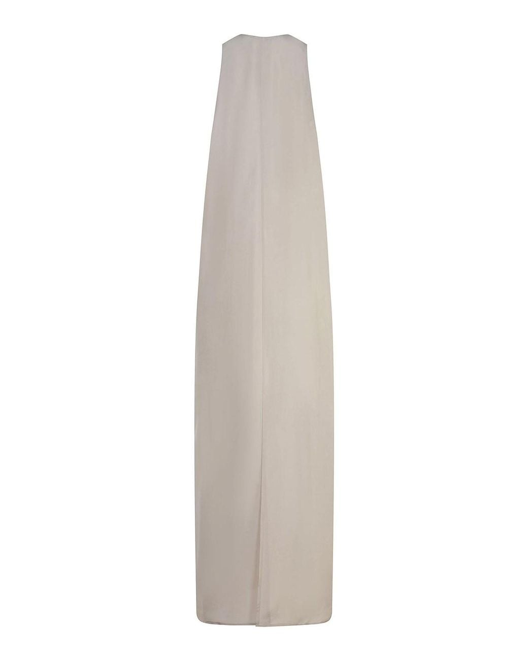 Alysi White Dress Made Of Silk
