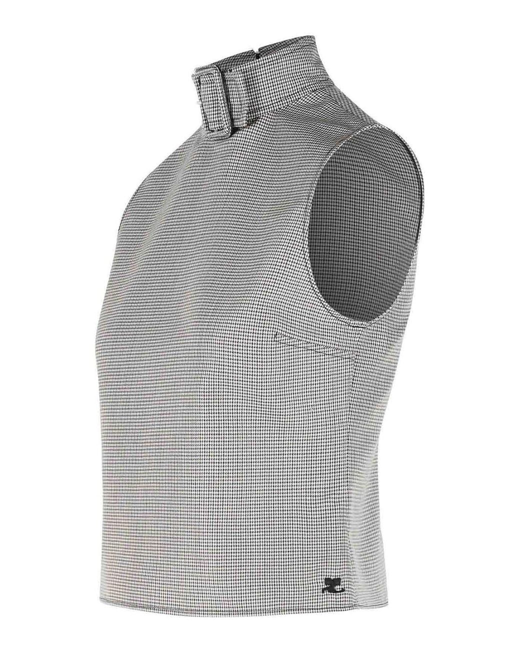 Courreges Gray Buckle Tank Top