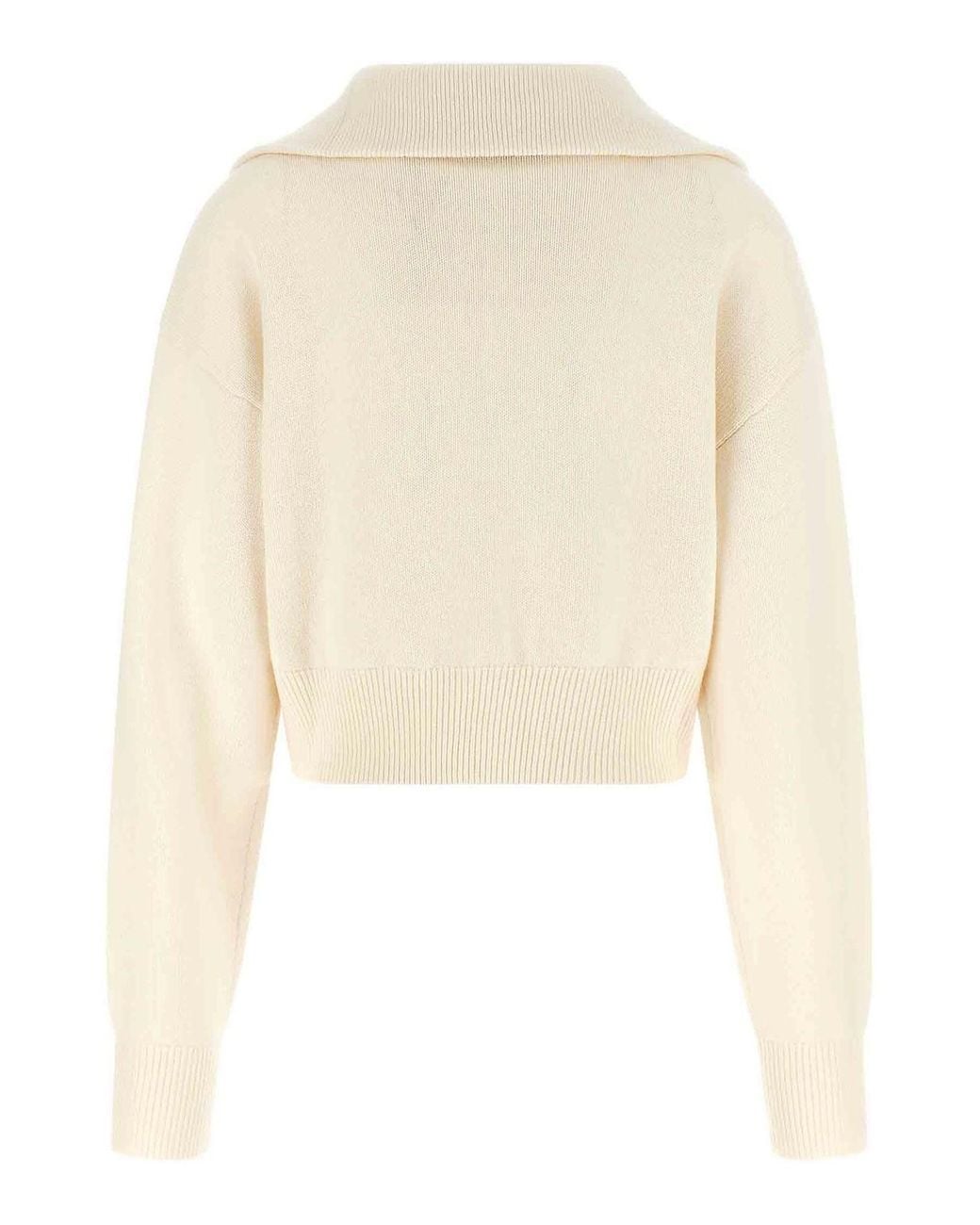 Coperni White Half-Zip Jumper