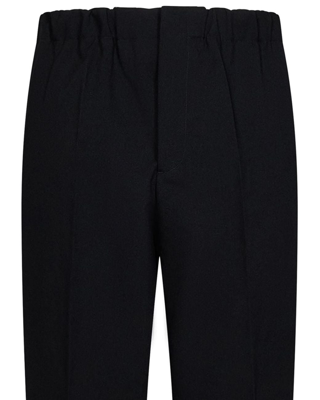 Jil Sander Black Polyester Serge Tapered Trousers for men