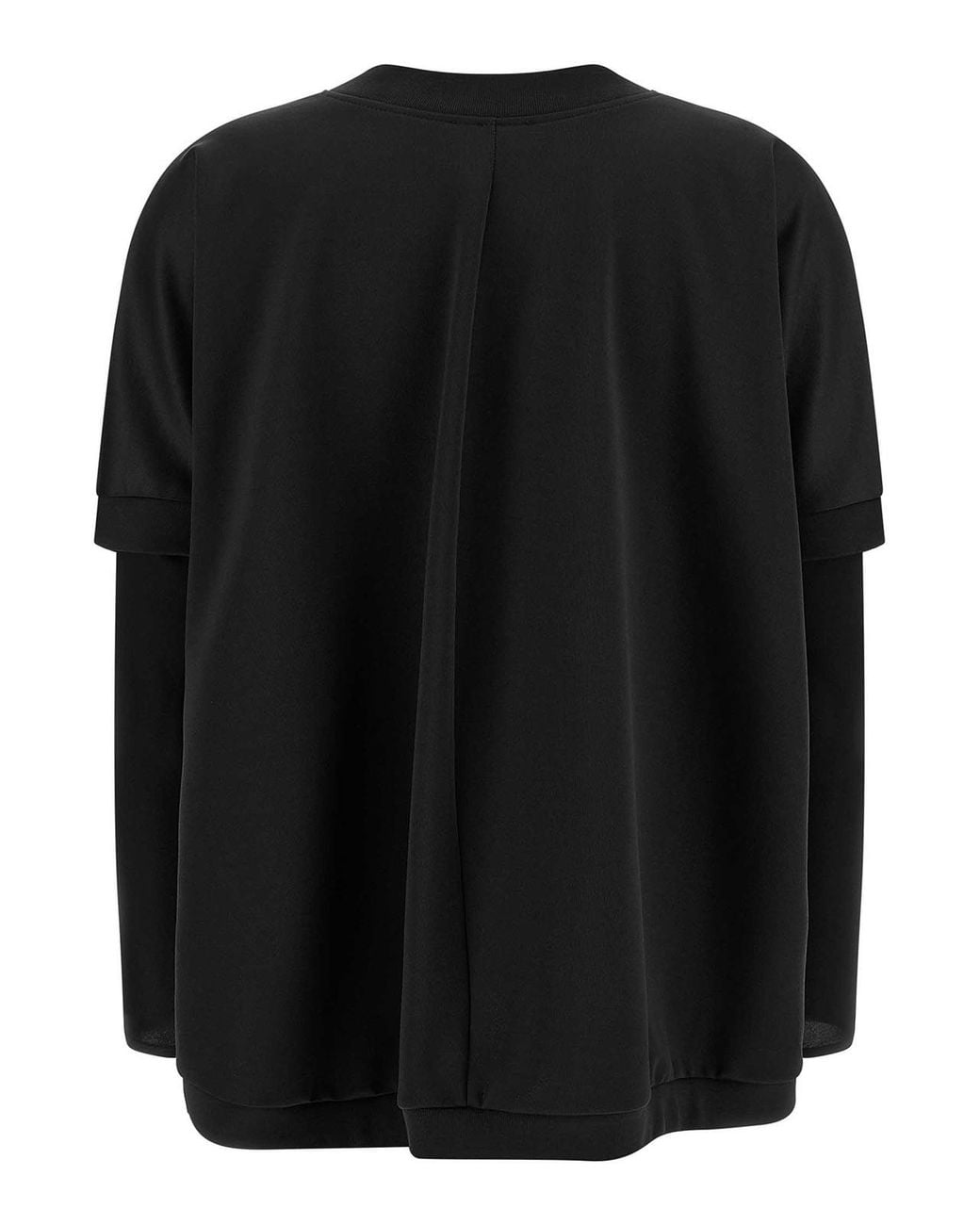 DI.LA3 PARI' Black Manicotti Sweatshirt