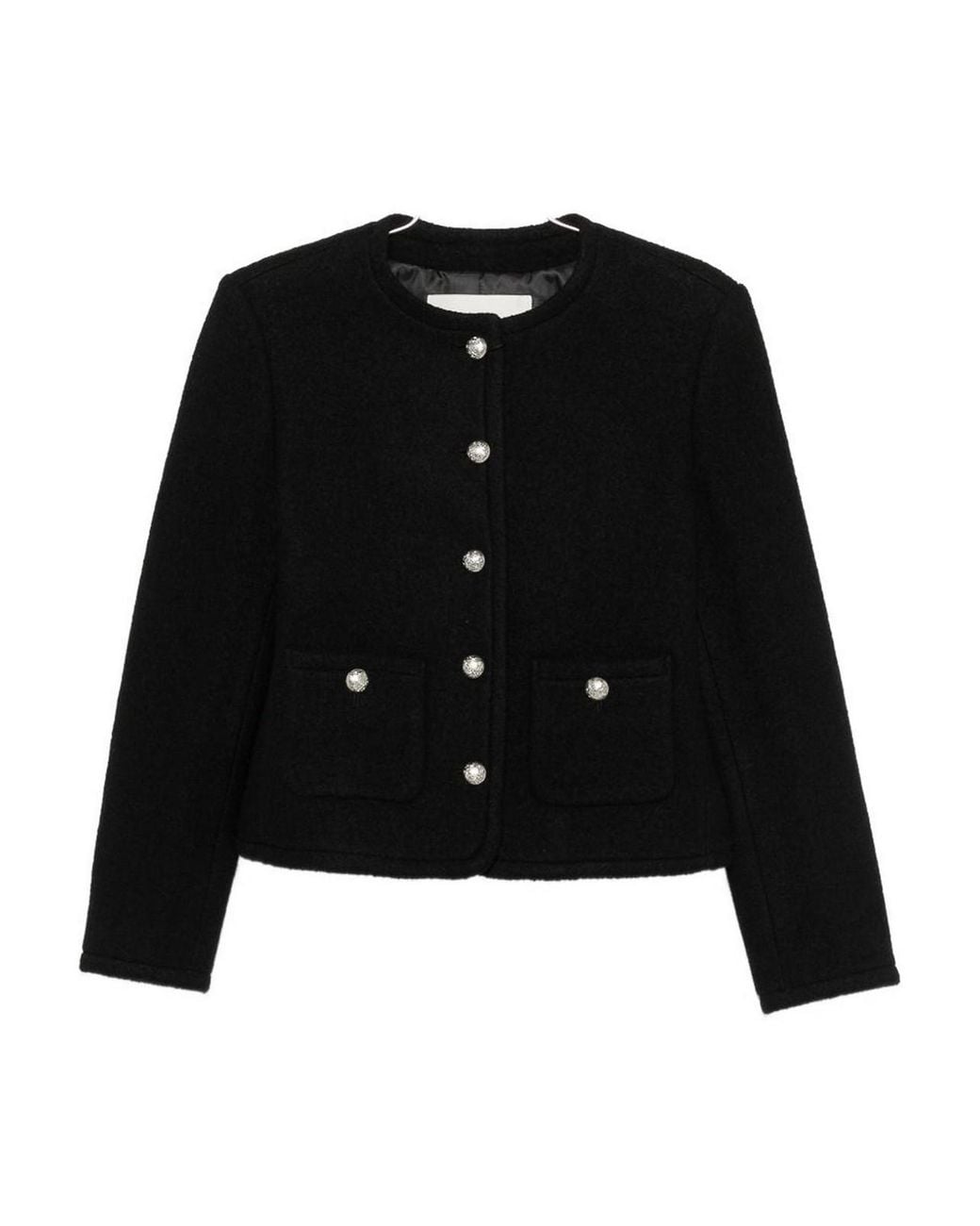 DUNST Black Wool Tweed Jacket