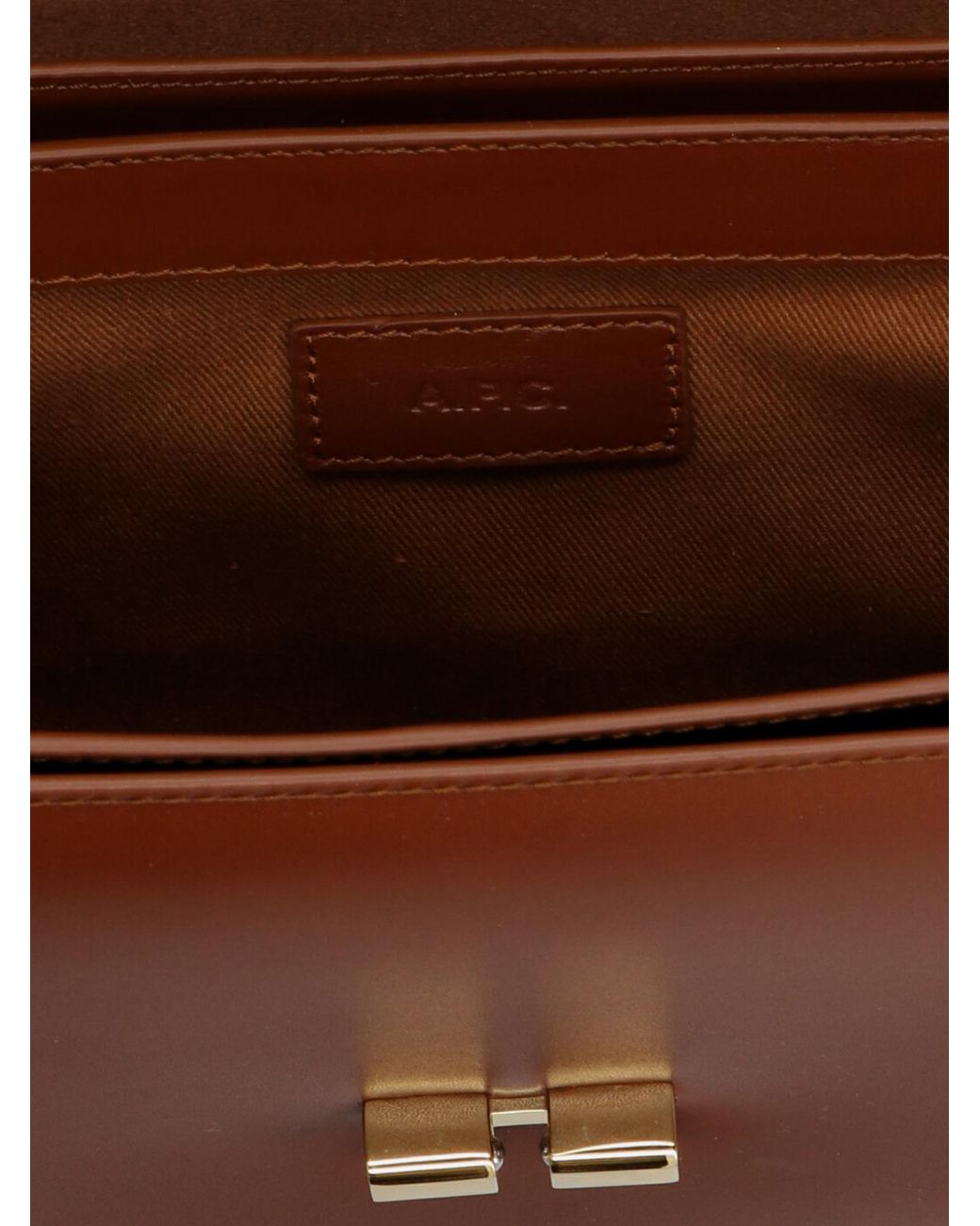 A.P.C. Brown Grace Small Crossbody Bag