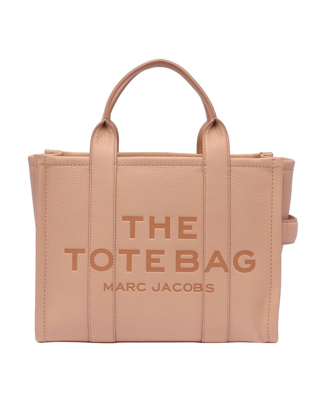 Marc Jacobs Pink Elegant Medium Leather Tote With Versatile Strap Options