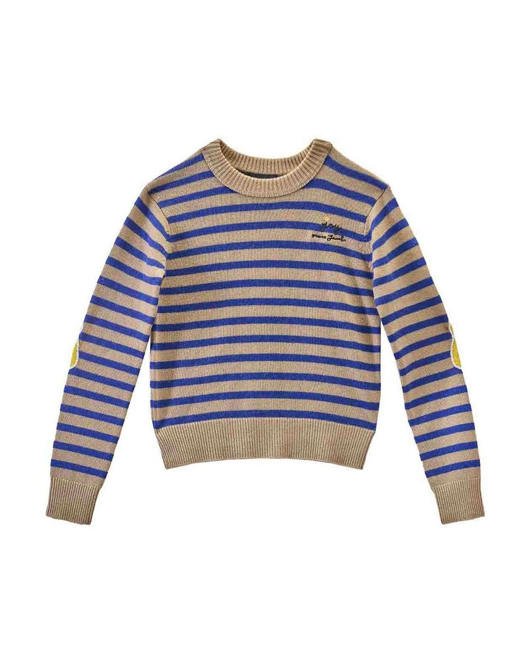 Marc Jacobs Blue Joy Striped Crewneck