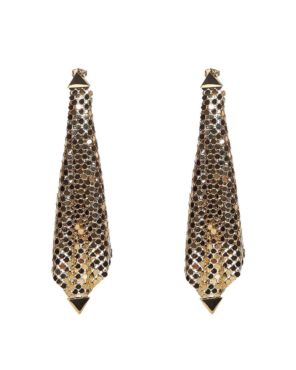 Rabanne Metallic Drop Earrings