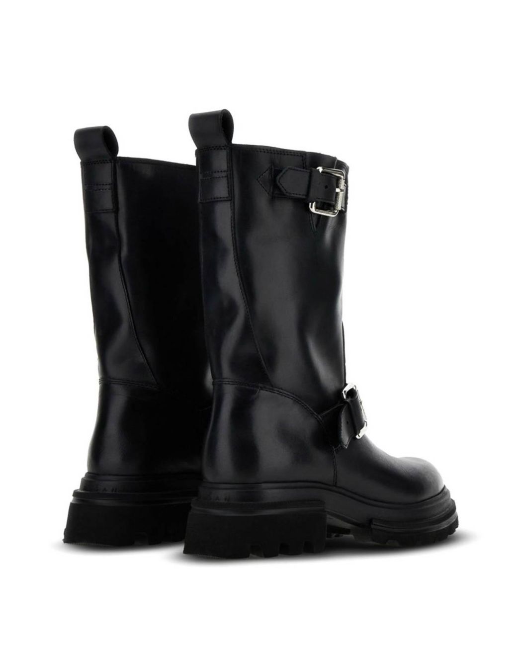 Hogan Black Biker Boots 10-Storey
