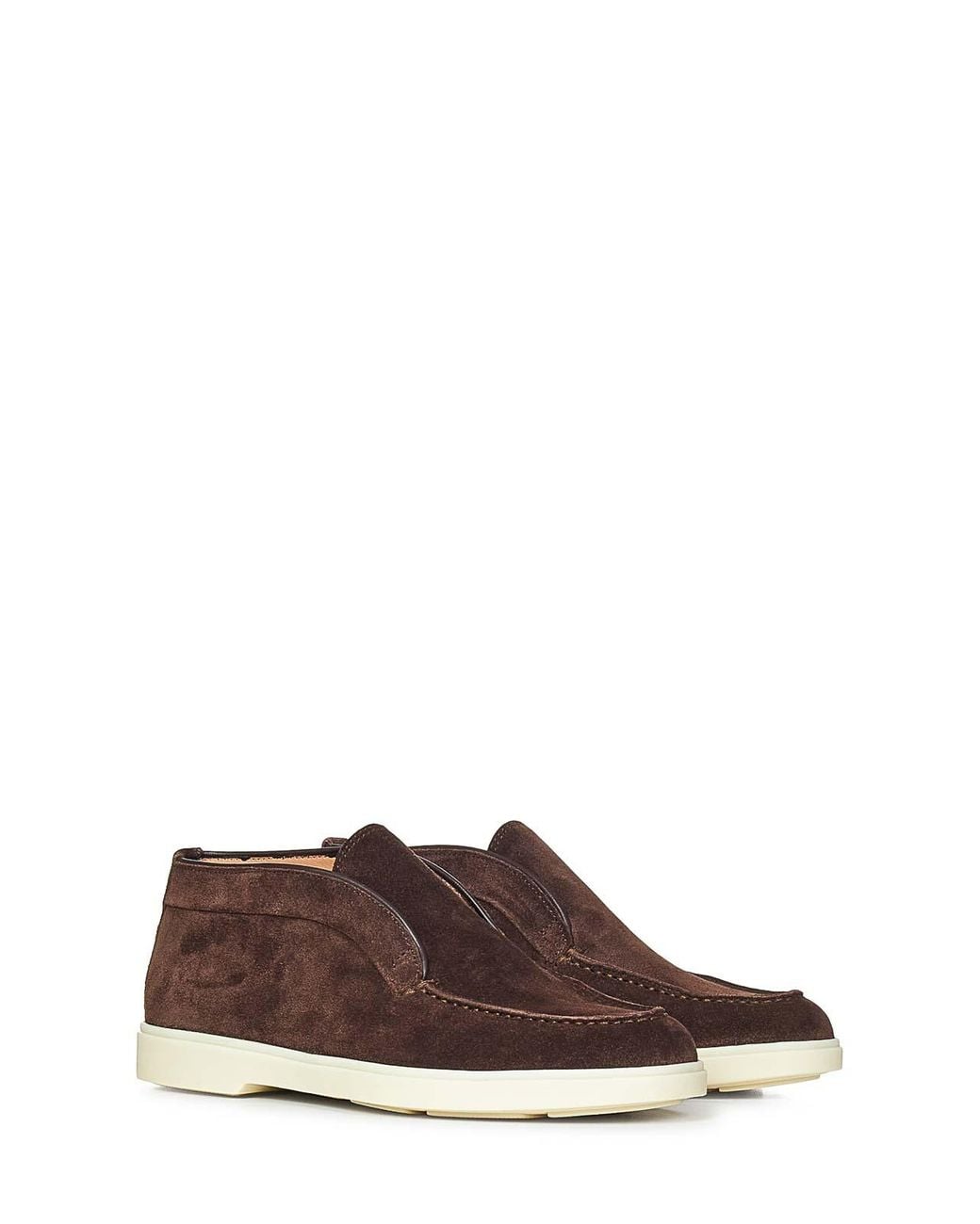 Santoni Brown Desert Ankle Boots