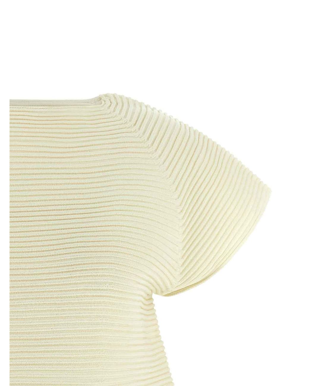 Issey Miyake Yellow 'Corrugated Knit' Dress