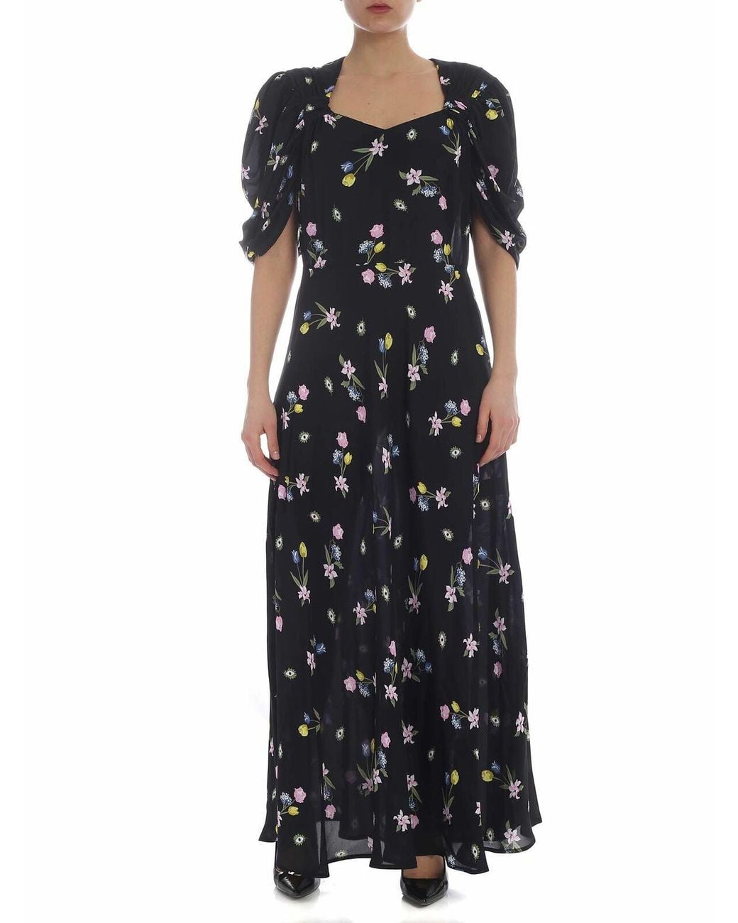 Vivetta Black Ischia Flower Dress