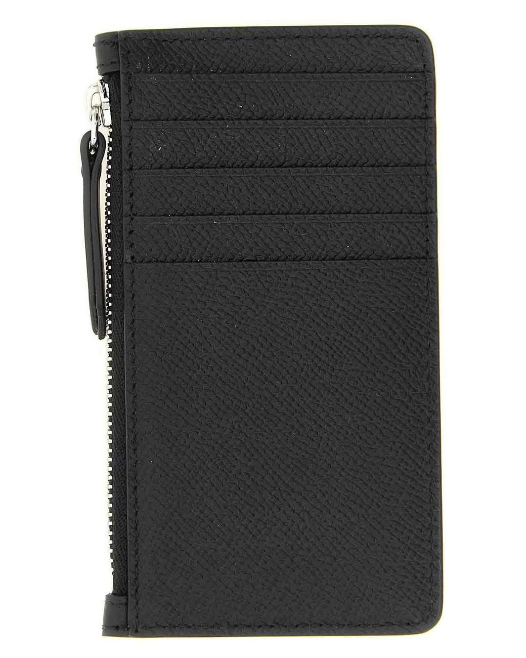 Maison Margiela Black Four Stitches' Card Holder for men