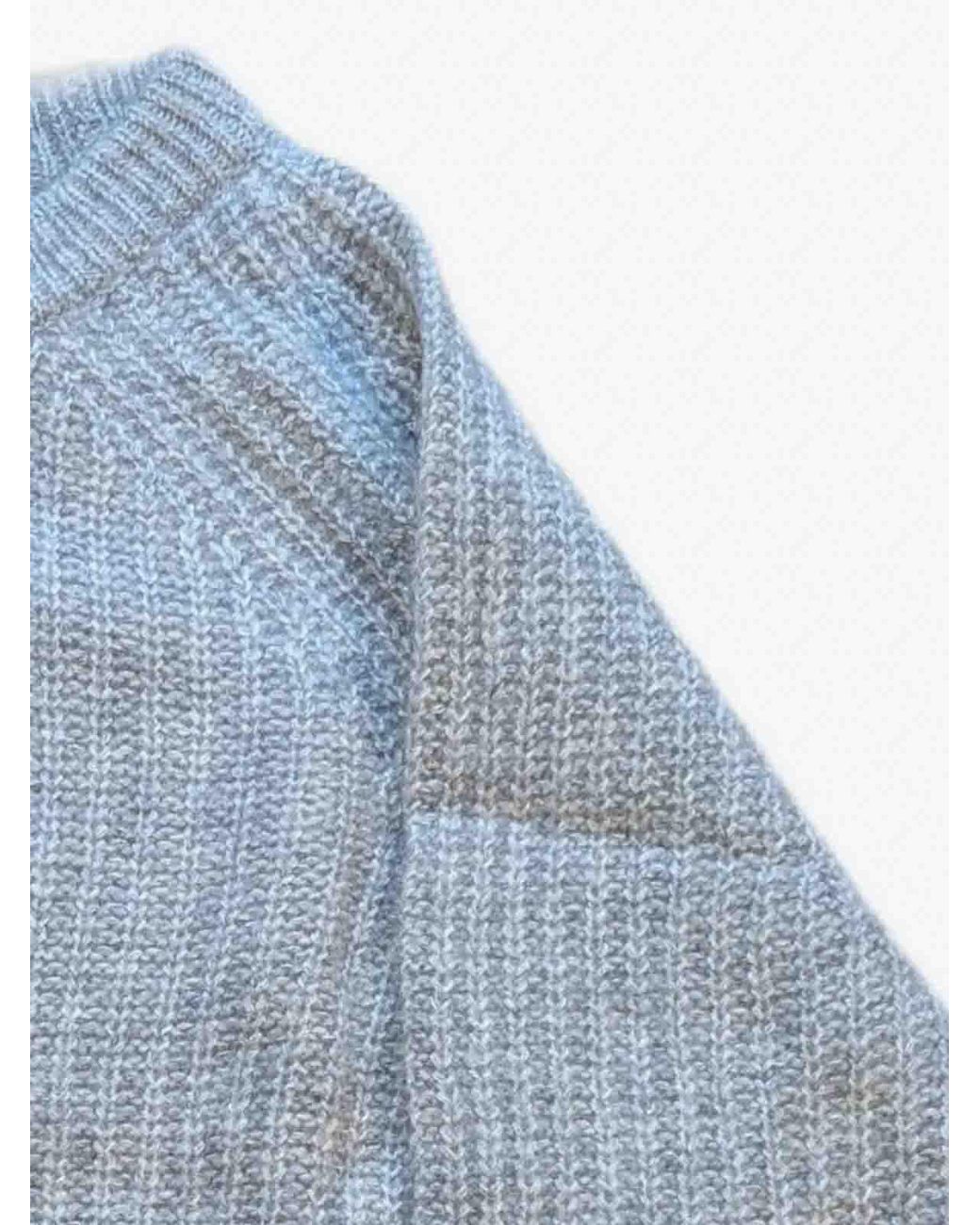 EMERSON RENALDI Blue Sweater Crew Neck for men