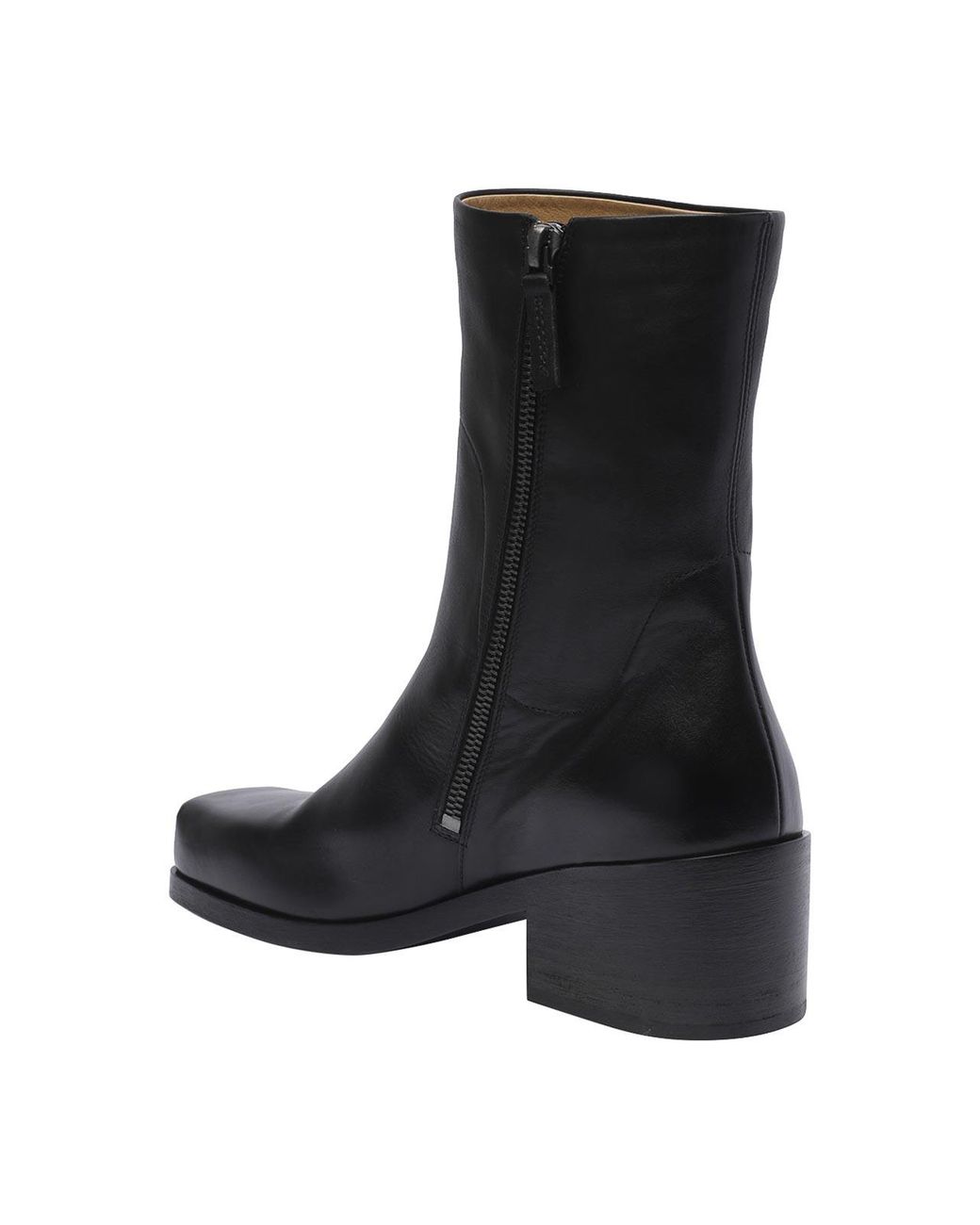 Marsèll Black Marsèll Block-Heeled Zipped Boots