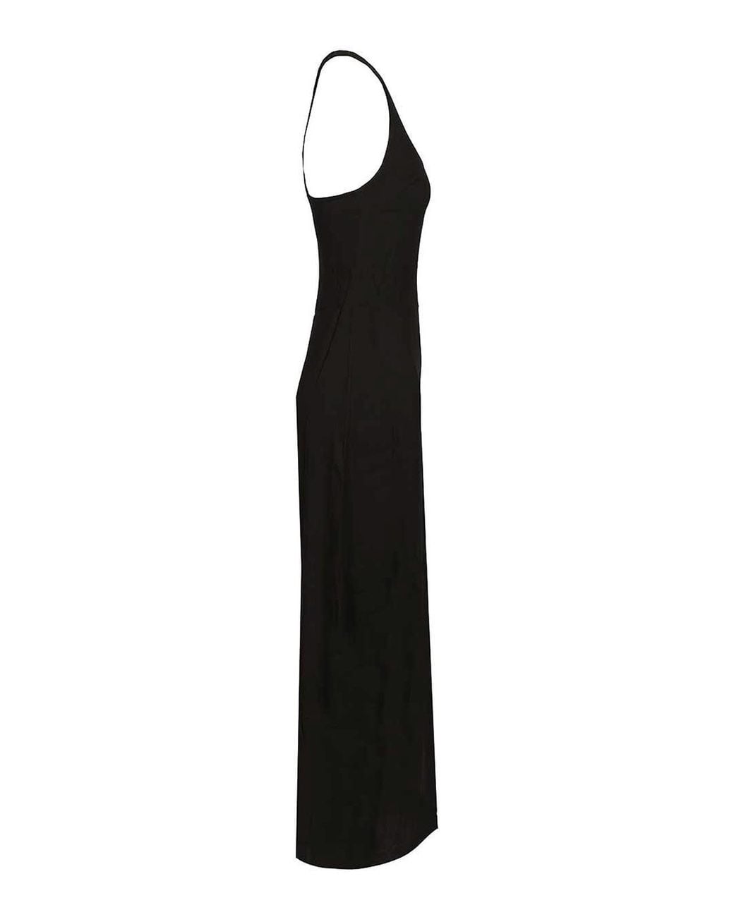 Matteau Black Fluid Racer Back Dress