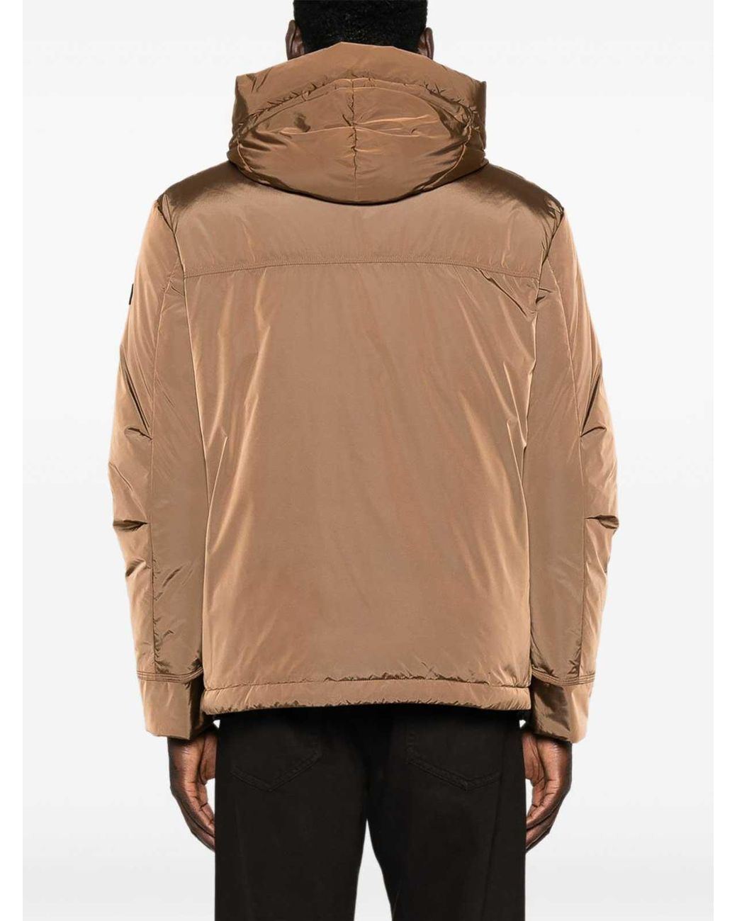 Peuterey Brown Ronnie Technical Fabric Parka Jacket for men
