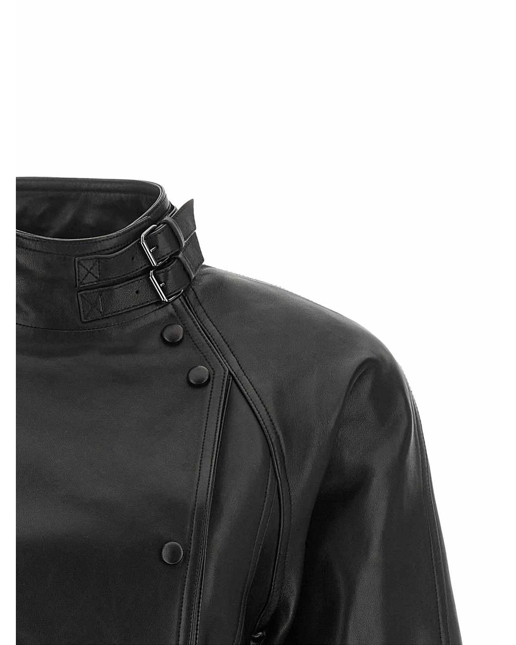 Balmain Black Iconica Leather Jacket