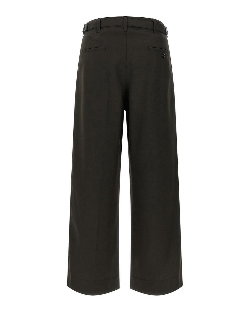 Lemaire Black Single Pleat Pants for men