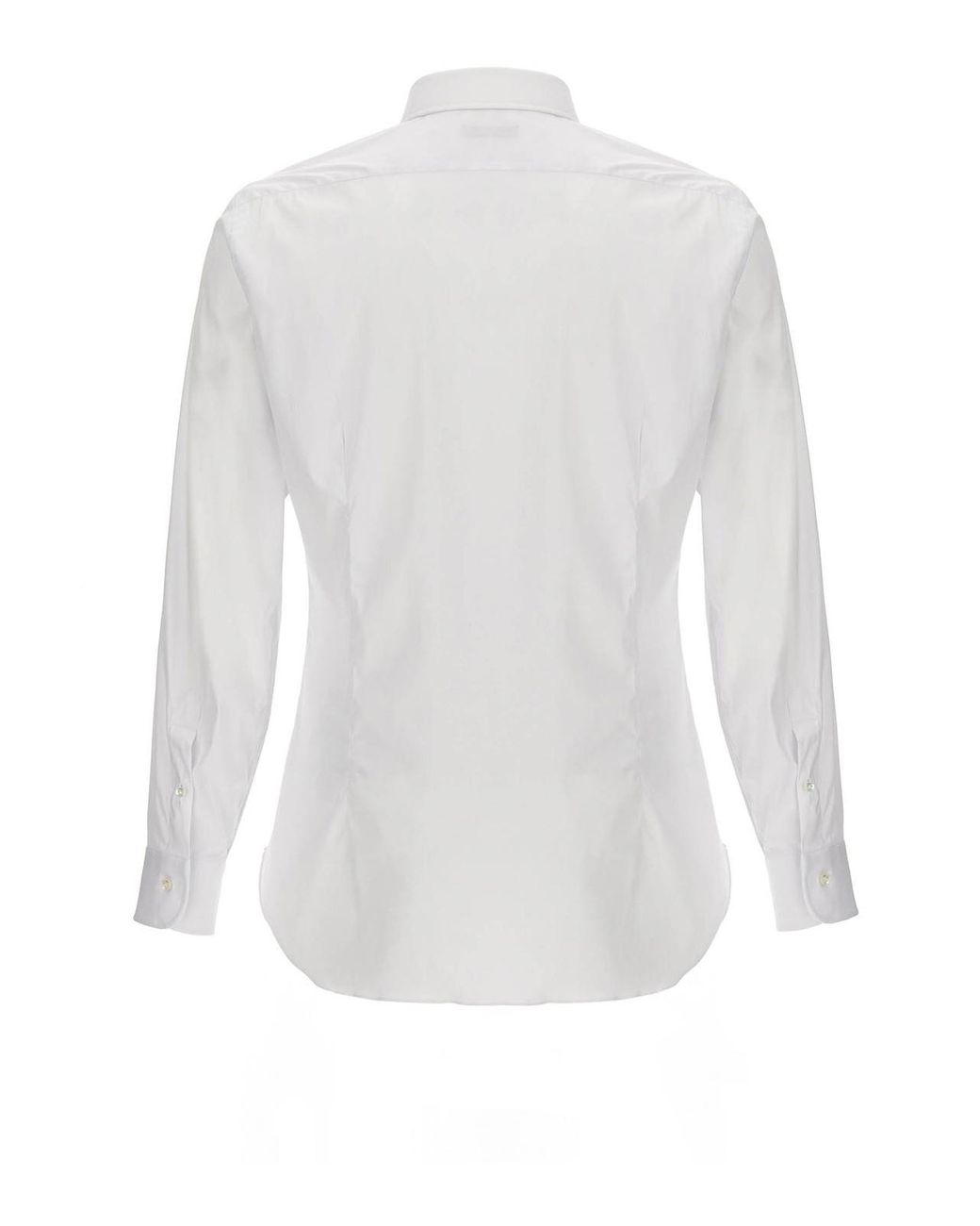 Barba Napoli White Poplin Shirt for men