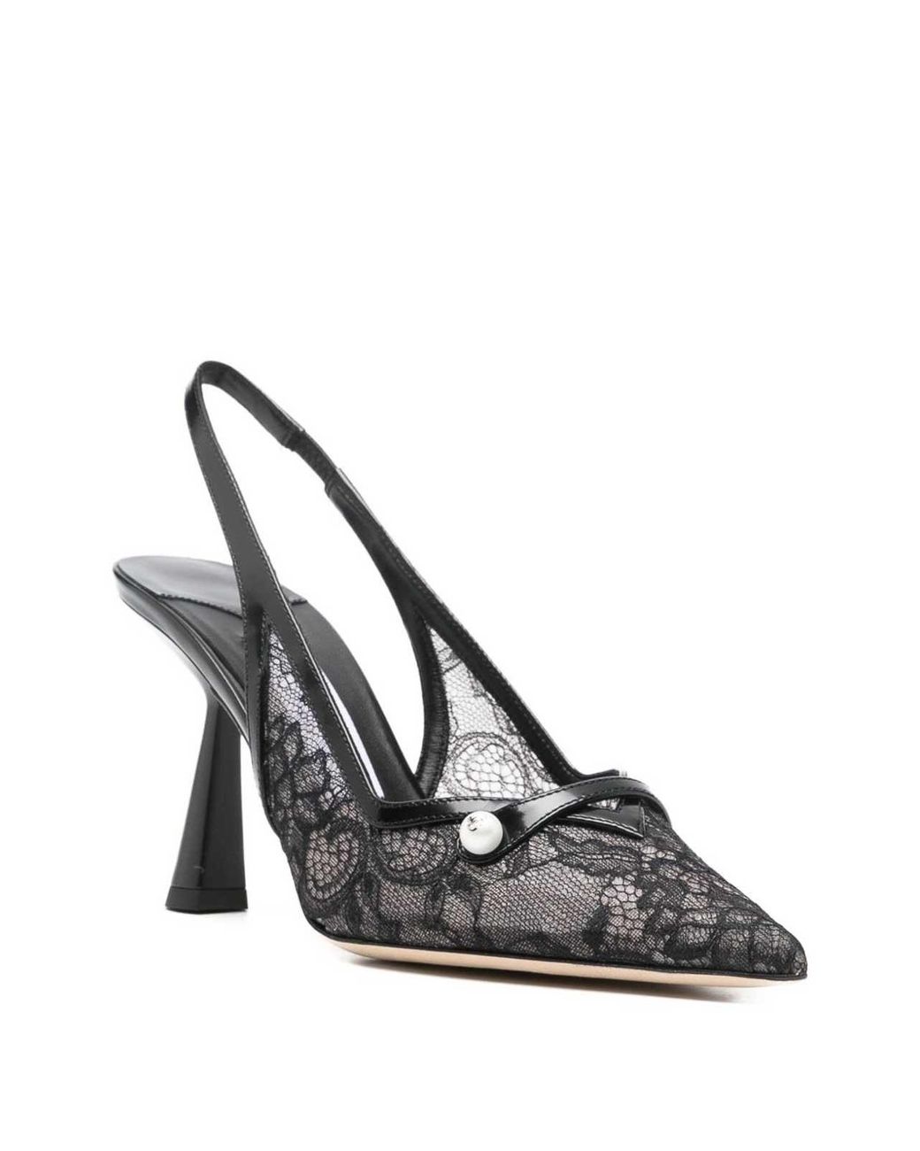 Jimmy Choo Metallic Amita Patent Leather Pumps