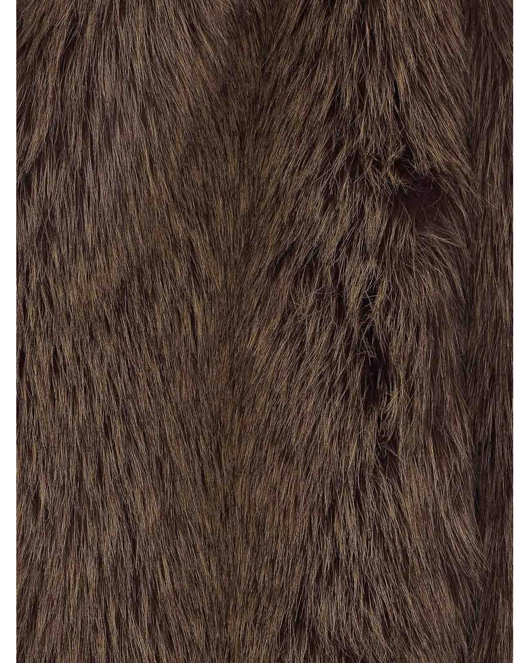 VALENTINI 1972 Brown Faux Fur Jacket