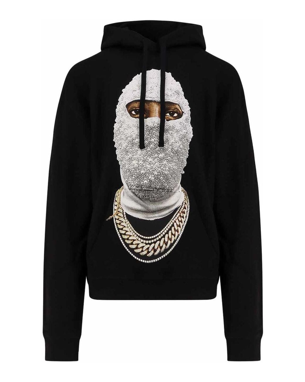 Ih Nom Uh Nit Black Cotton Sweatshirt for men