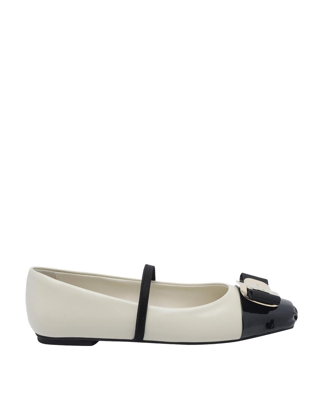 Ferragamo White Zina Ballets