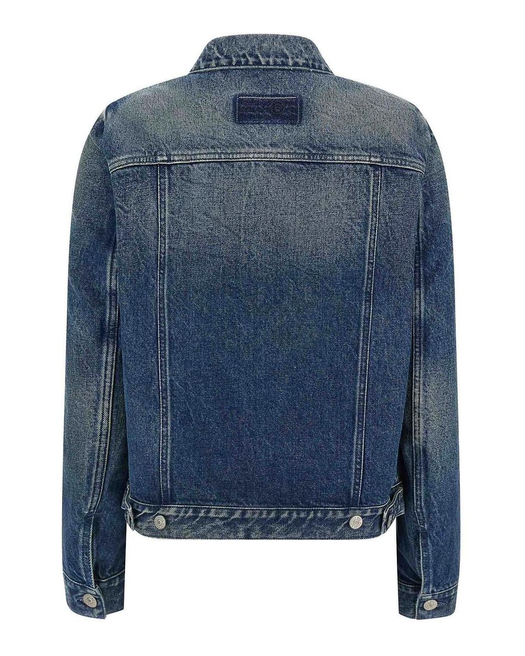 MM6 by Maison Margiela Blue Numeric Signature Mm6' Jacket