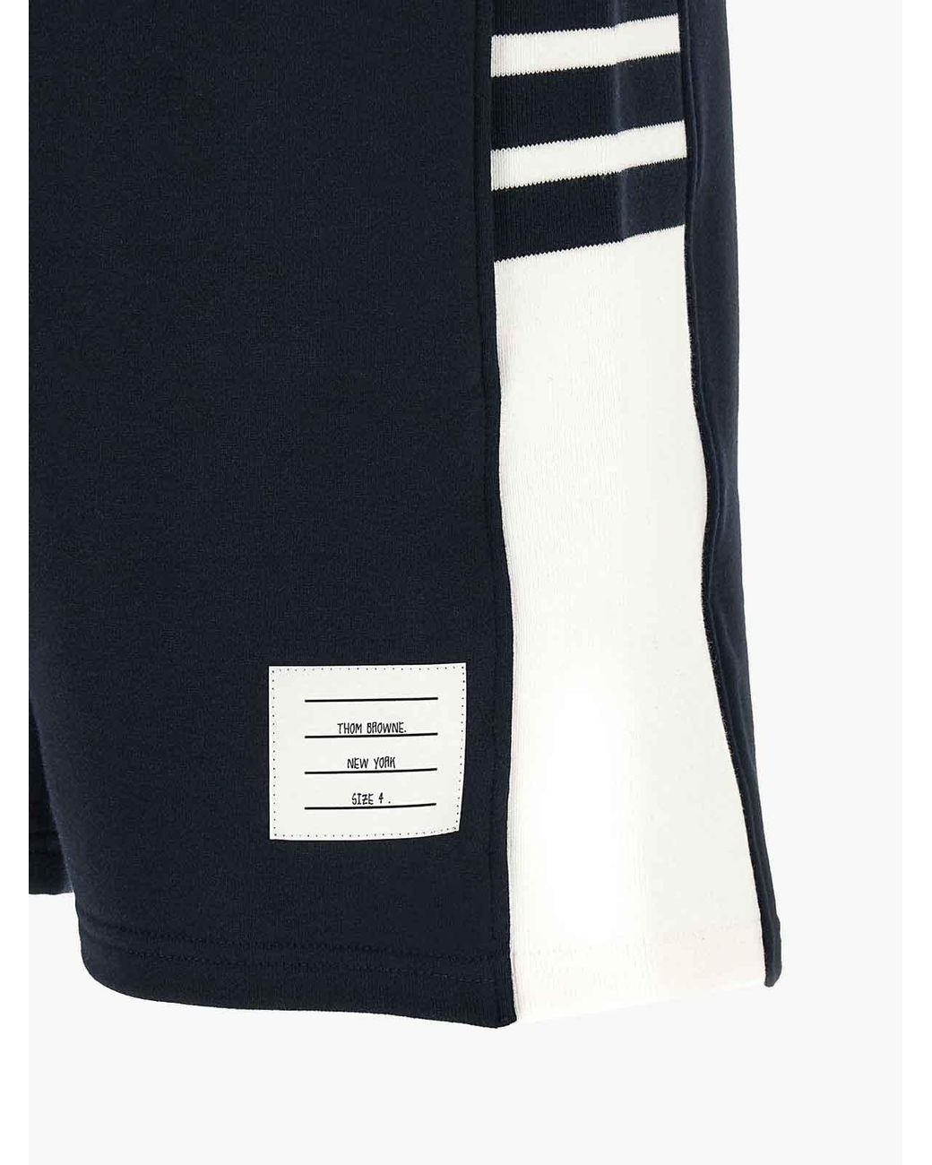 Thom Browne Blue 4 Bar Bermuda Shorts for men