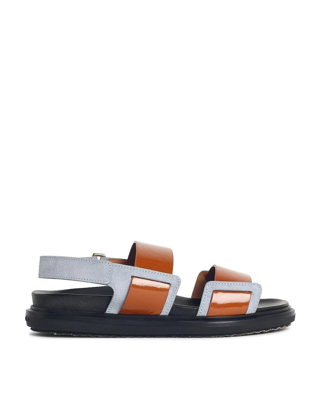 Marni Blue Fussbett Light Leather Sandals