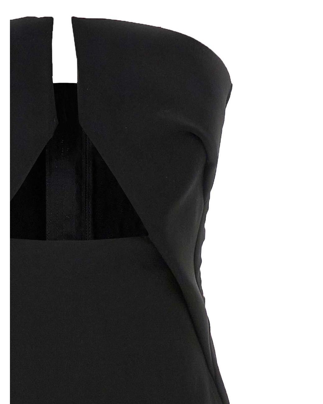 Rick Owens Black Prong Gown' Dress