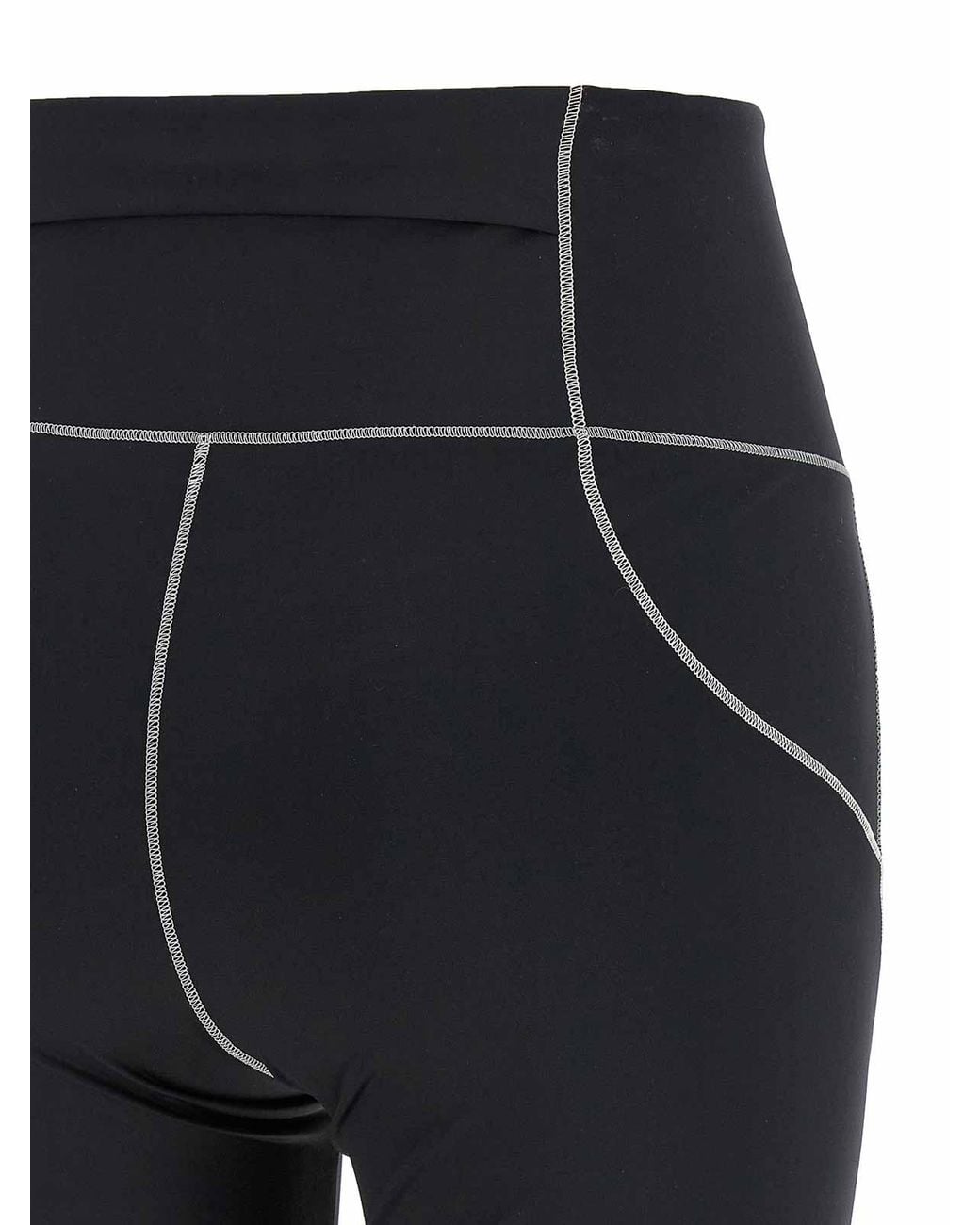 Moncler Black Leggings With Logo