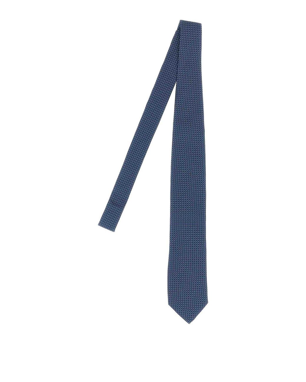 Pal Zileri Blue Patterned Silk Tie for men