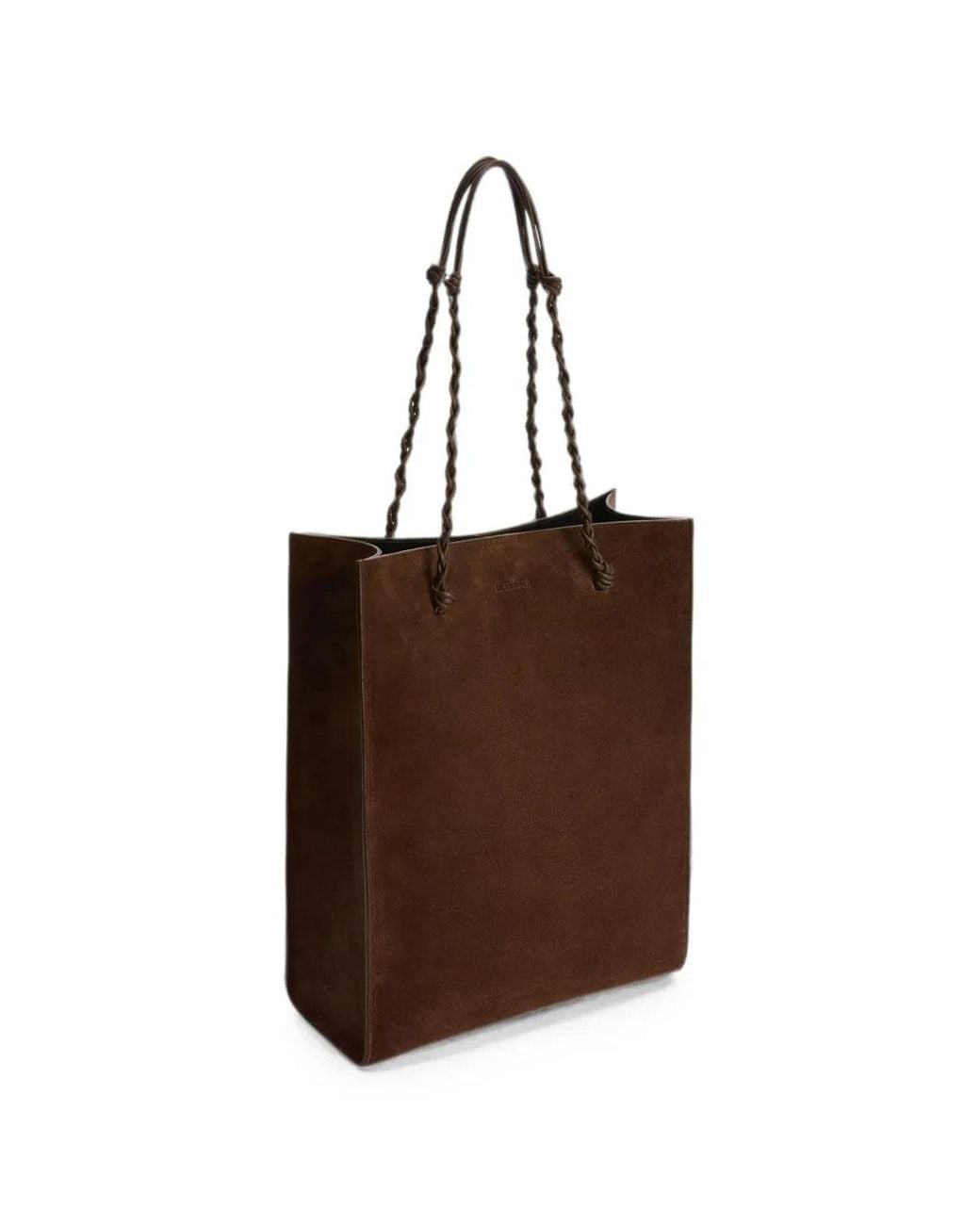 Jil Sander Brown Tangle Shopping Ns Suede