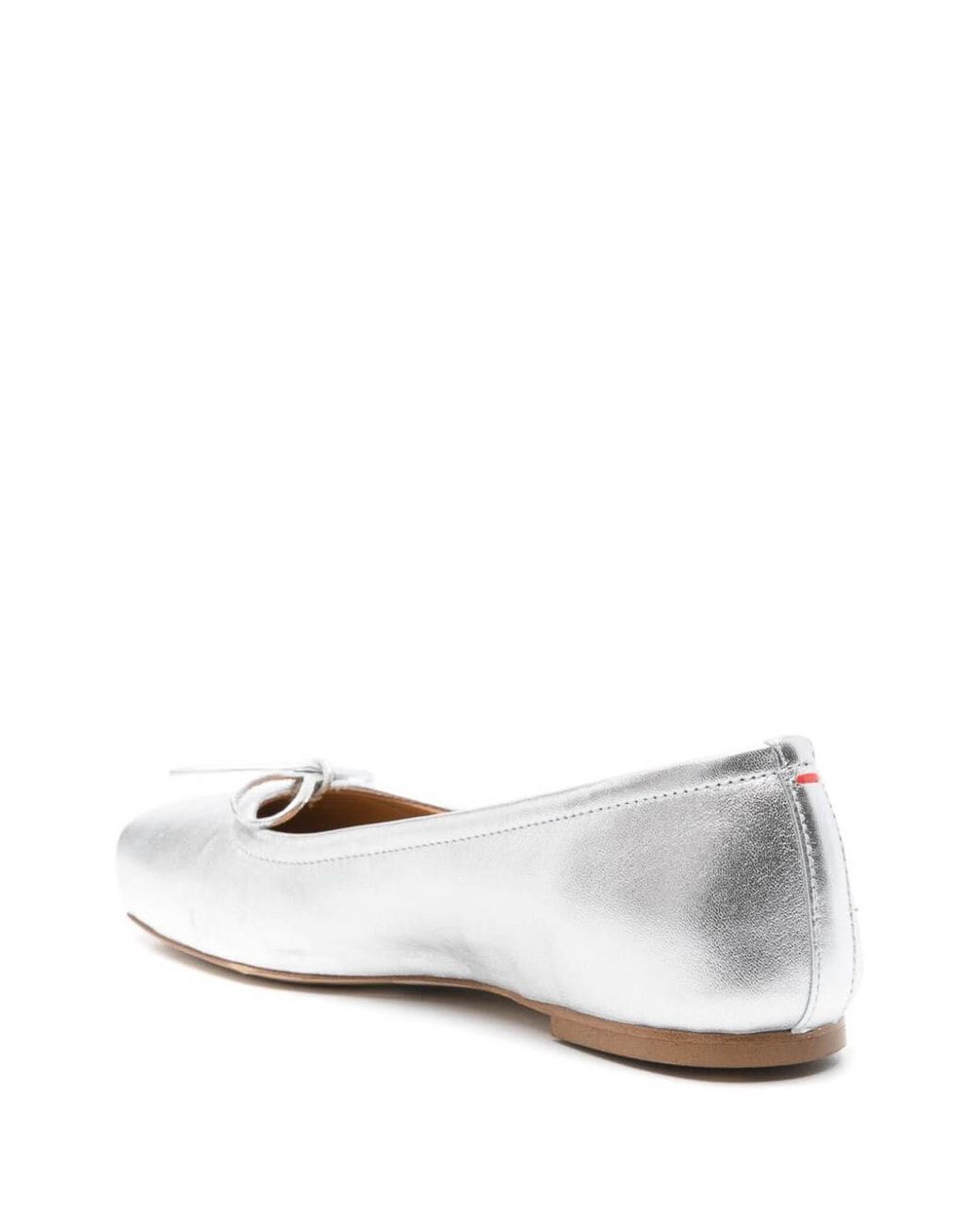 Aeyde White Gabriella Laminated Nappa Leather Loafer