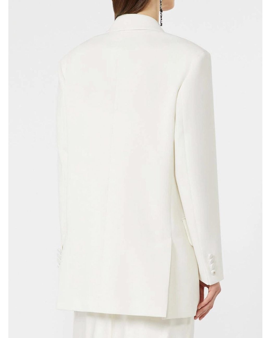 Max Mara White Piano Jacket Gauze